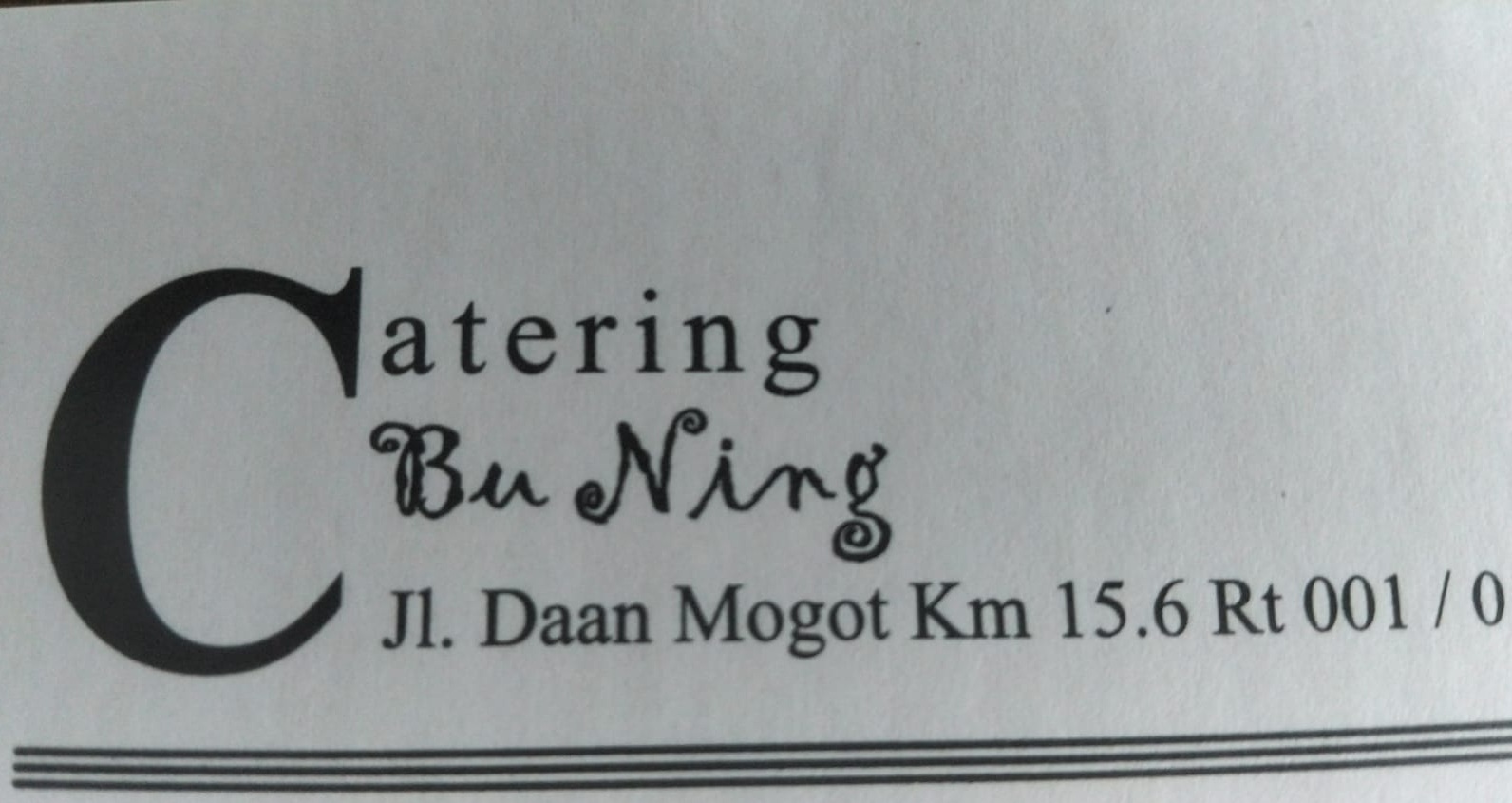 Logo Catering Bu Ning